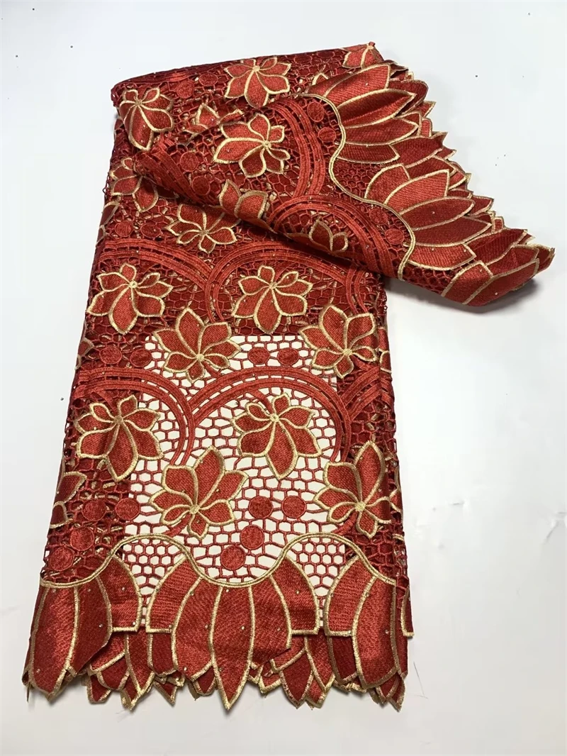 African Lace Fabric 2022 High Quality Guipure Cord Lace Fabrics For Women Dress 5 Yards
African Lace Fabric 2022 High Quality Guipure Cord Lace Fabrics For Women Dress 5 Yards