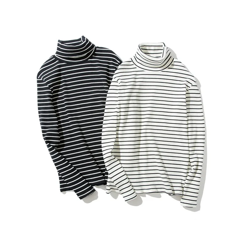 Spring Men Long Sleeve T-shirts Retro Striped Turtleneck Stylish Oversize Korean Style Leisure Couples Tee Shirt Streetwear L~2X
Spring Men Long Sleeve T-shirts Retro Striped Turtleneck Stylish Oversize Korean Style Leisure Couples Tee Shirt Streetwear L~2X