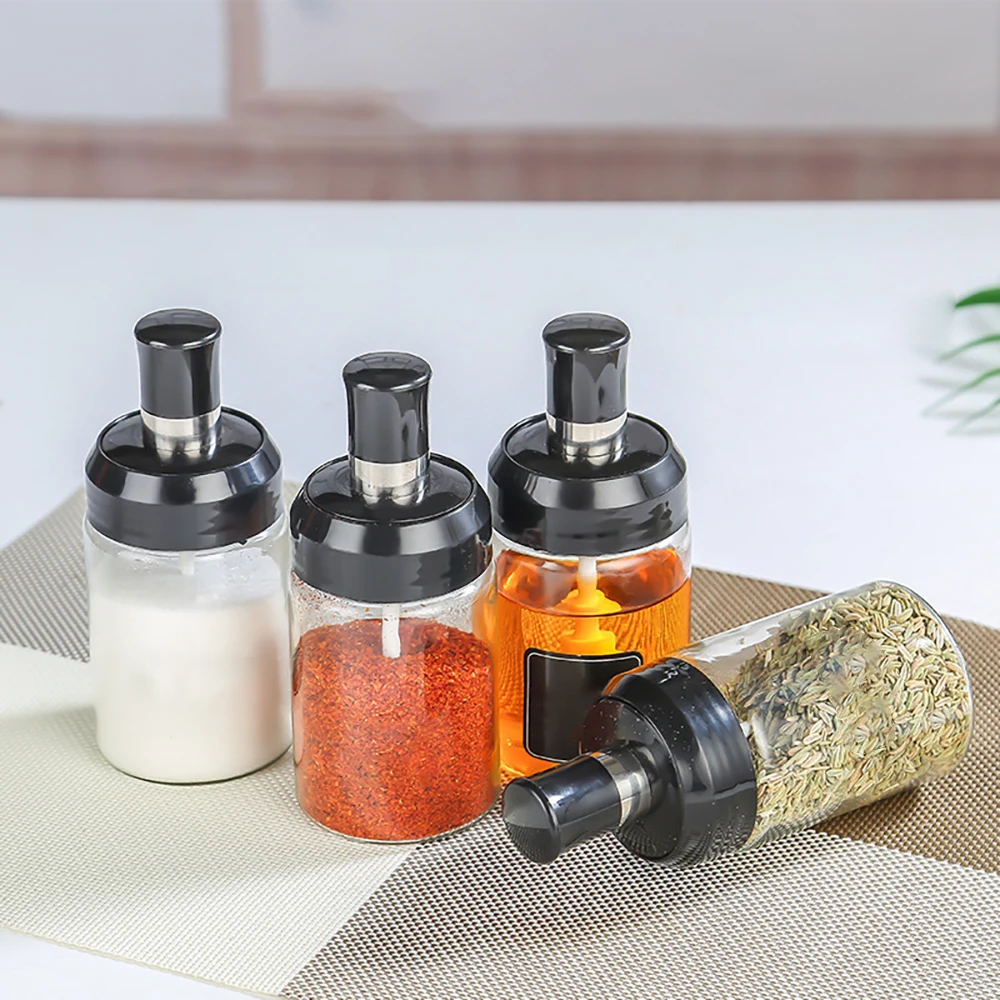Glass Spice Box Spoon and Lid Integrated Spice Jar Combination Seasoning Jar Kitchen Supplies Home Salt Shaker Oil Bottle
Glass Spice Box Spoon and Lid Integrated Spice Jar Combination Seasoning Jar Kitchen Supplies Home Salt Shaker Oil Bottle
