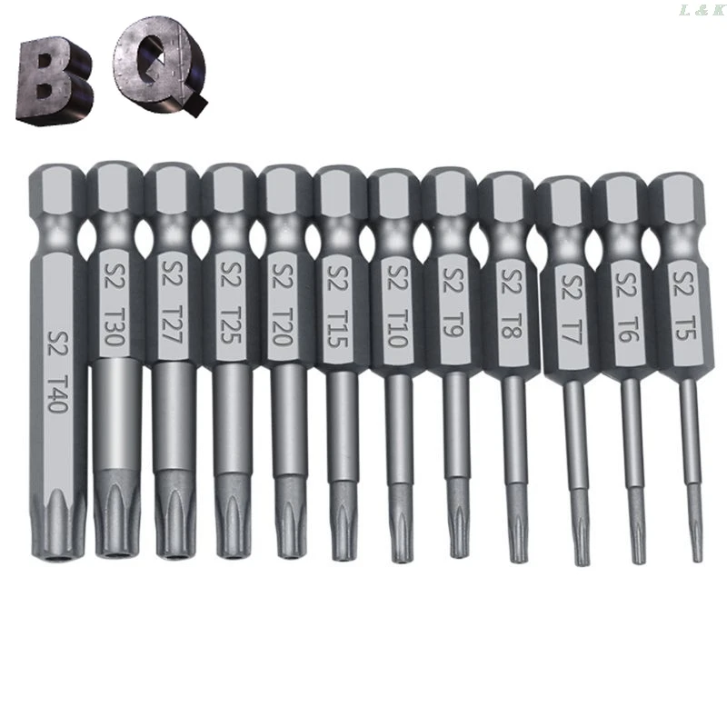 11/12 Pcs Tamper Proof Security Drill Magnetic Bit Set Torx Screwdriver Flat Head 1/4" Hex Bits Driver F1FC High Quality
11/12 Pcs Tamper Proof Security Drill Magnetic Bit Set Torx Screwdriver Flat Head 1/4" Hex Bits Driver F1FC High Quality
