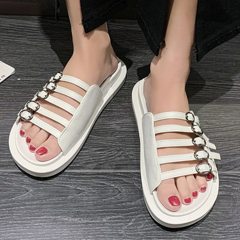 Ladies Modern Slippers Women Gladiator Flip Flops 2022 Casual Outside Round Toe Roman Slides Female Shoes Beach Rubber Flats
Ladies Modern Slippers Women Gladiator Flip Flops 2022 Casual Outside Round Toe Roman Slides Female Shoes Beach Rubber Flats