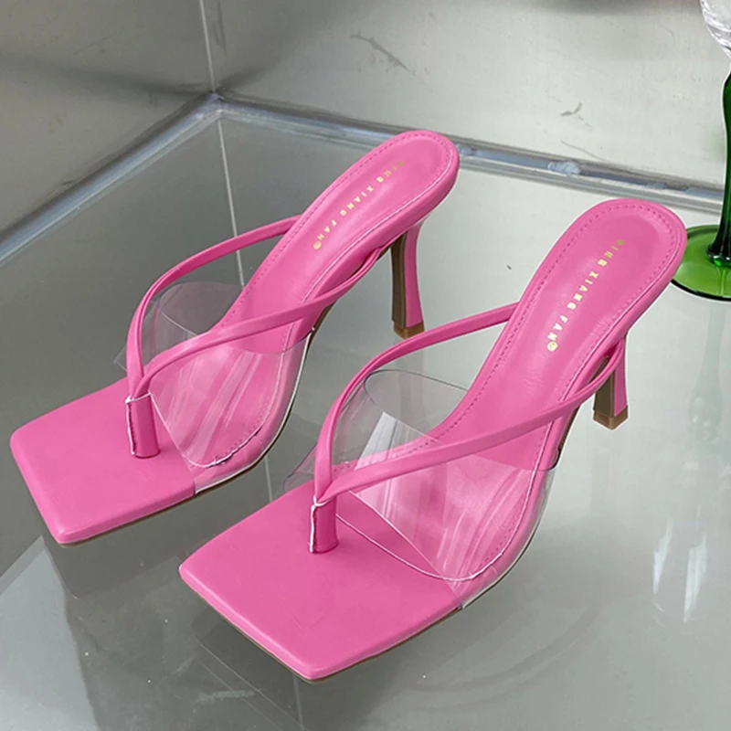 Ladies Shoes Women Pumps Thin High Heels Square Toe Female Slides Casual Outside Woman Transparent Pvc 2022 Flip Flops Sandals
Ladies Shoes Women Pumps Thin High Heels Square Toe Female Slides Casual Outside Woman Transparent Pvc 2022 Flip Flops Sandals