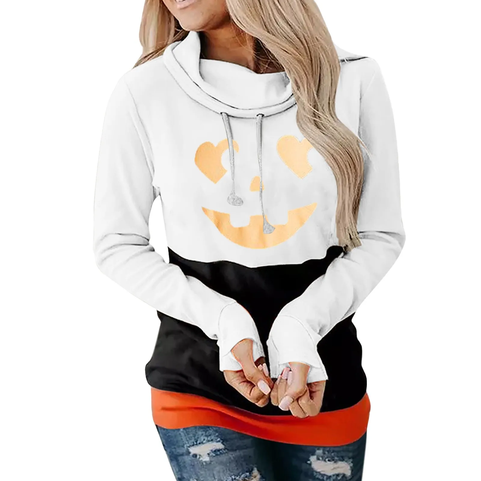Hooded Sweatshirts for Women Halloween Women's Long Sleeve Everyday Print Sweatshirt Long Sweatshirt Long Length Hoodies Women
Hooded Sweatshirts for Women Halloween Women's Long Sleeve Everyday Print Sweatshirt Long Sweatshirt Long Length Hoodies Women