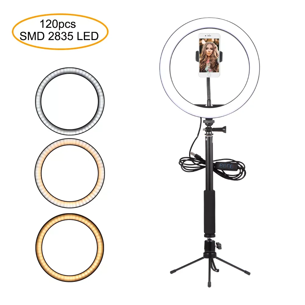 Ring Light Tripod Camera Ring Fill Light Three Phone Clips Photography Led Ring Fill Lamp With Selfie Pole Adjustable For Live
Ring Light Tripod Camera Ring Fill Light Three Phone Clips Photography Led Ring Fill Lamp With Selfie Pole Adjustable For Live