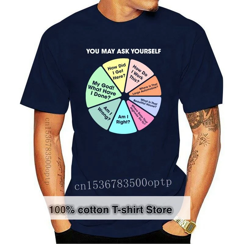 New 80 s Music Retro Lyrics You May Ask Yourself Pie Chart Hot Sale Clown T Shirt Men/women Printed Terror Fashion T-shirts 
New 80 s Music Retro Lyrics You May Ask Yourself Pie Chart Hot Sale Clown T Shirt Men/women Printed Terror Fashion T-shirts