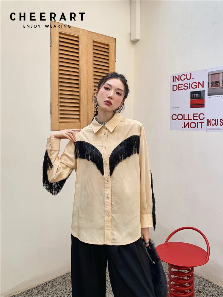 CHEERART Yellow Designer Shacket Long Sleeve Top Button Up Shirt For Women Fall Fashion Baggy Oversized Shirt Blouse 2022 Autumn
CHEERART Yellow Designer Shacket Long Sleeve Top Button Up Shirt For Women Fall Fashion Baggy Oversized Shirt Blouse 2022 Autumn