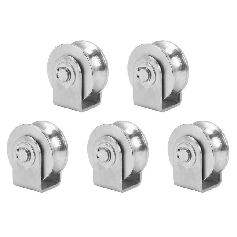 5X 2 Inch Roller Wheel Bearings U Groove Pulley Wheels Detachable Heavy Duty Grooved Wheel For Material Handling
5X 2 Inch Roller Wheel Bearings U Groove Pulley Wheels Detachable Heavy Duty Grooved Wheel For Material Handling