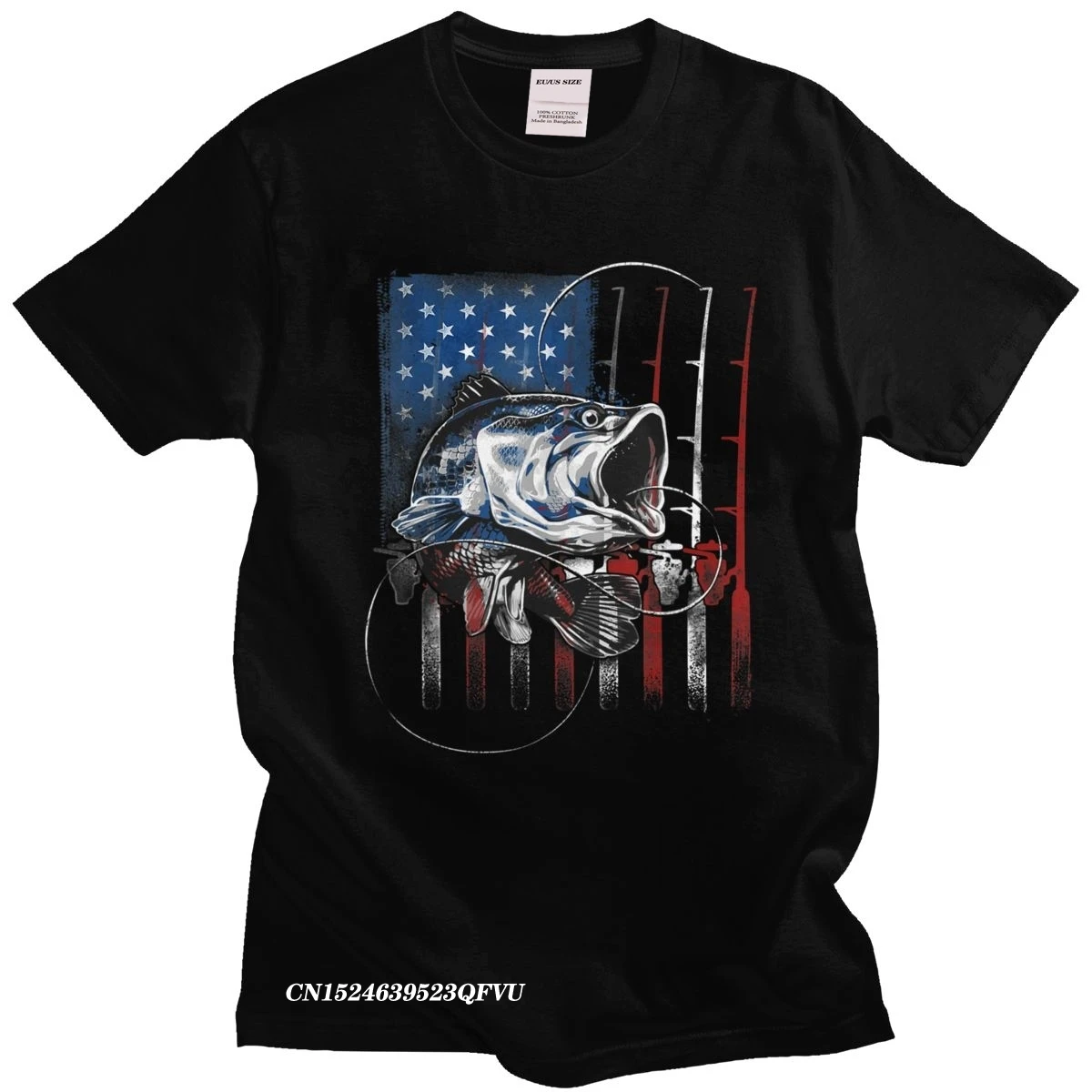 Мужская хлопковая футболка Винтажная с графическим рисунком американским