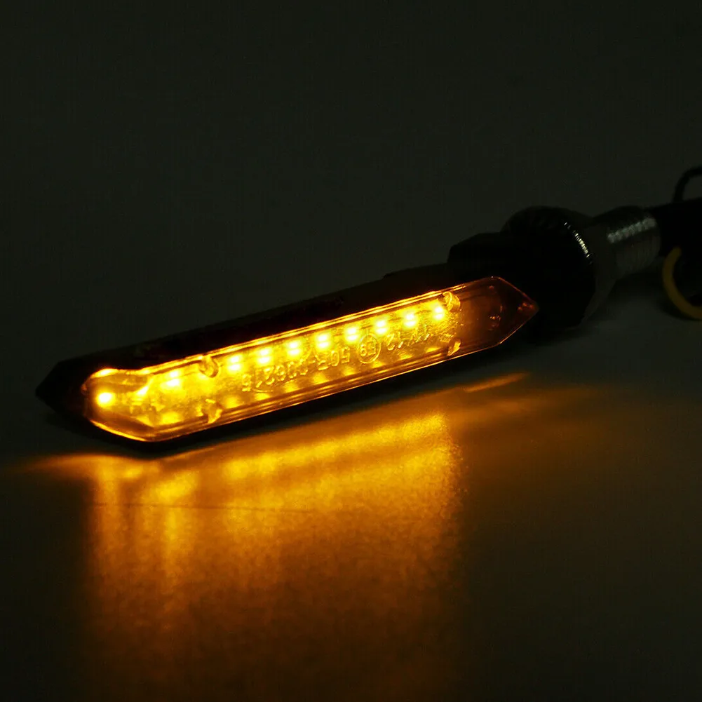 4pcs Motorcycle Universal LED Turn Signal Indicators Motorbike Flowing Water Light Amber Rear Lights Accessories
4pcs Motorcycle Universal LED Turn Signal Indicators Motorbike Flowing Water Light Amber Rear Lights Accessories