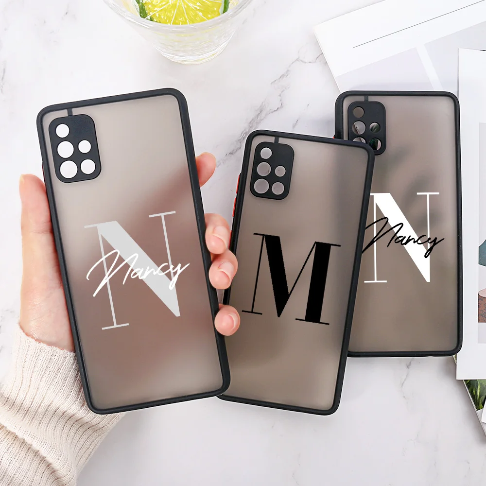 Custom Name DIY Letter Case For Samsung A52 A51 A32 A12 A13 A53 A33 Cover A73 A72 A71 A70 A50 A31 A30 A23 A22 A21S A14 A21 A04S
Custom Name DIY Letter Case For Samsung A52 A51 A32 A12 A13 A53 A33 Cover A73 A72 A71 A70 A50 A31 A30 A23 A22 A21S A14 A21 A04S