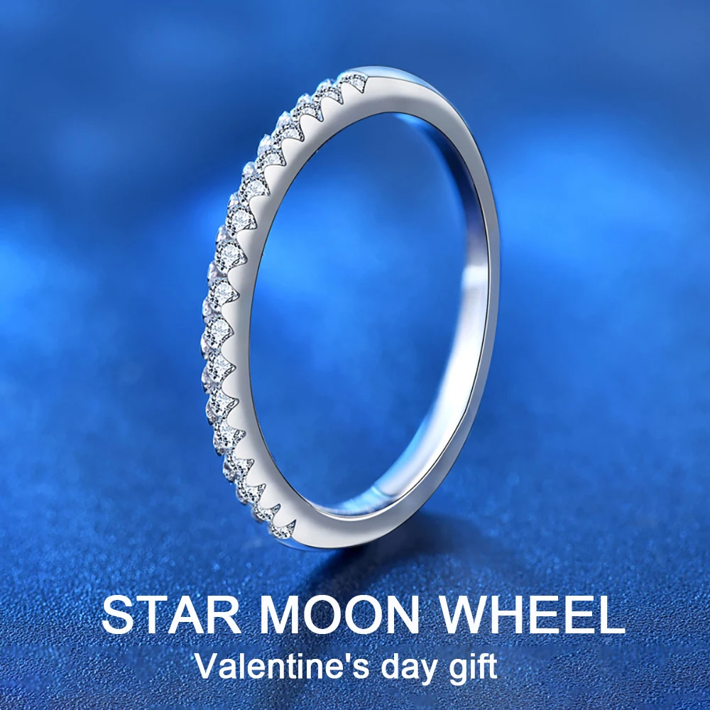 Star Moon Moissanite Certified Jewelry Real Silver Rings for Women 925 Rings for Girls Luxury Quality Jewelry
Star Moon Moissanite Certified Jewelry Real Silver Rings for Women 925 Rings for Girls Luxury Quality Jewelry