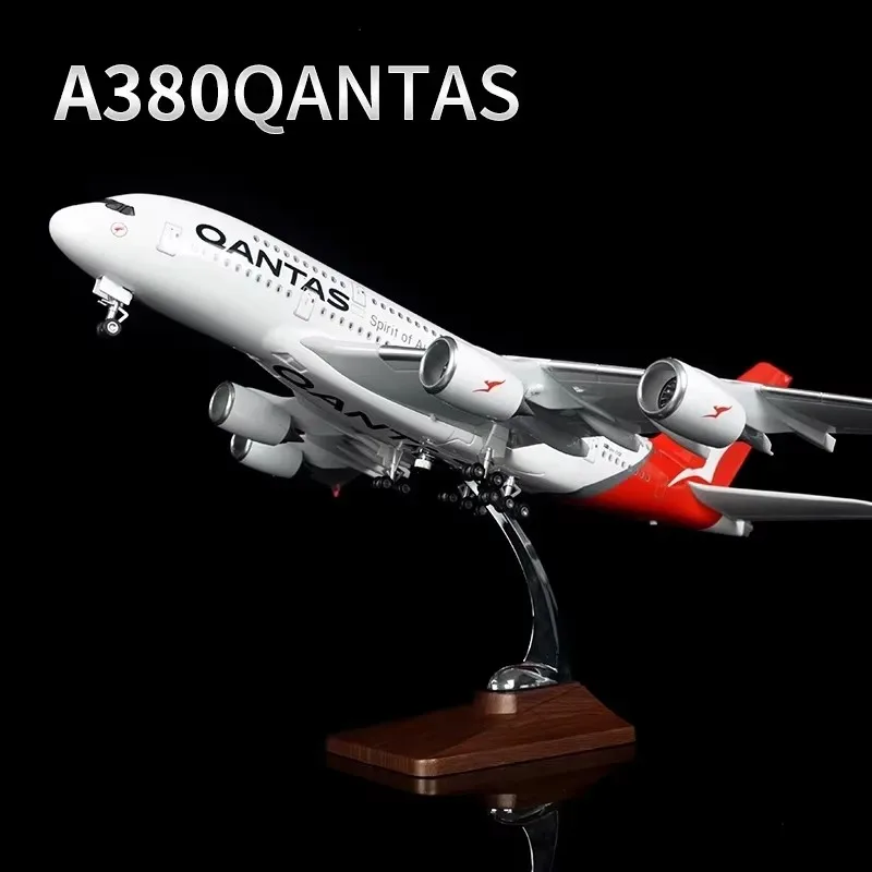 Литая под давлением смола масштаб 1/160 46 см A380 воздушный автобус пассажирский