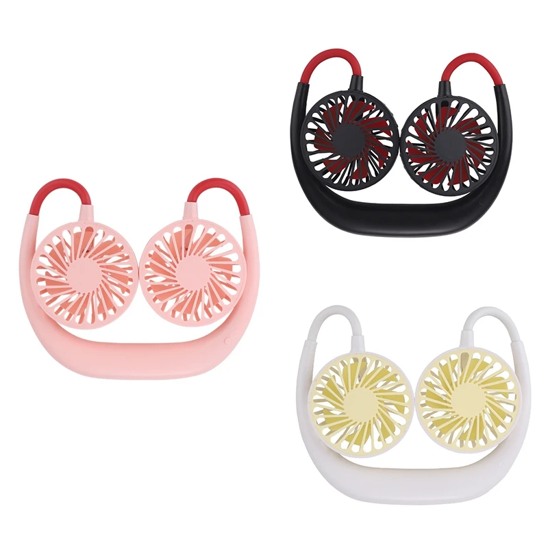 Portable Neck Hanging Fan USB Rechargeable Hands Free Cold Cooler Mini Neck Dual Heads Home Office Outdoor Sports
Portable Neck Hanging Fan USB Rechargeable Hands Free Cold Cooler Mini Neck Dual Heads Home Office Outdoor Sports
