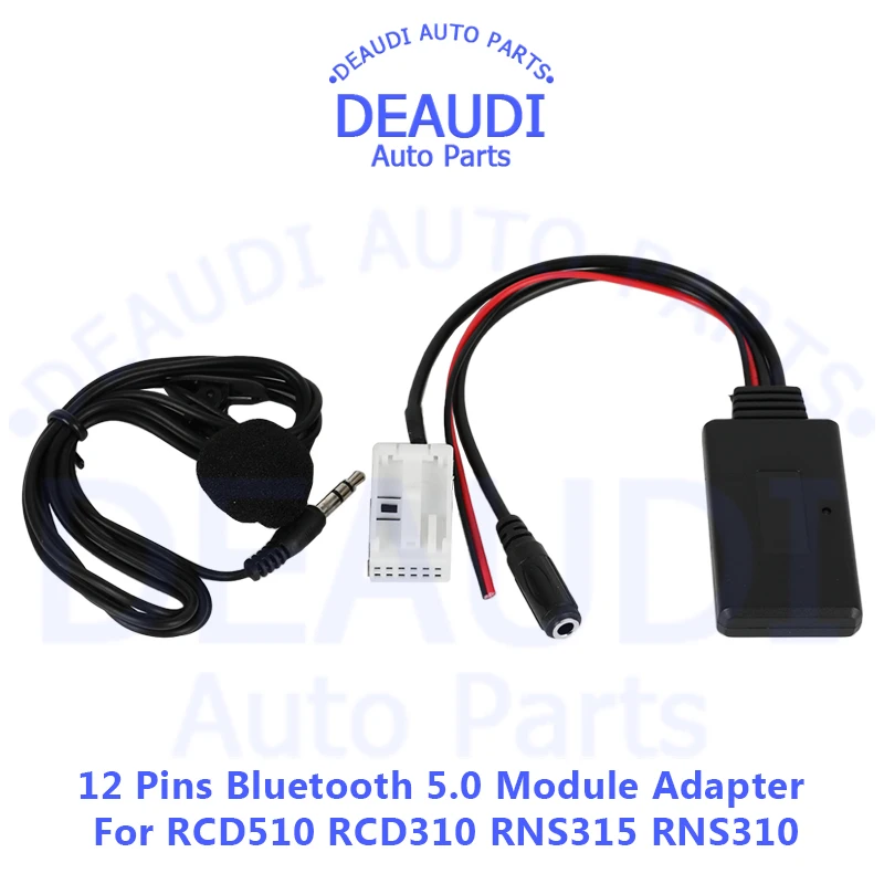 

Wireless Bluetooth 5.0 Module Aux Adapter Music Audio Adapter For VW RCD510 RCD310 RNS315 RNS310 MFD2