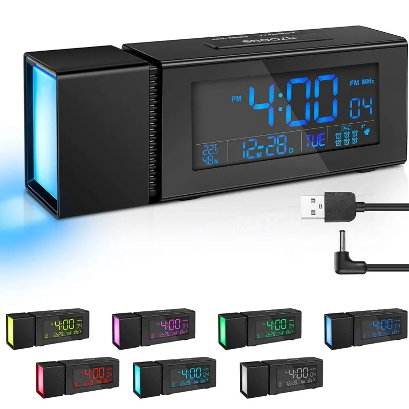 Digital Alarm Clock Bedside Radio Alarm Clocks with Large LED Display USB Charging Snooze Night Lights Thermometer IR Sensor
Digital Alarm Clock Bedside Radio Alarm Clocks with Large LED Display USB Charging Snooze Night Lights Thermometer IR Sensor