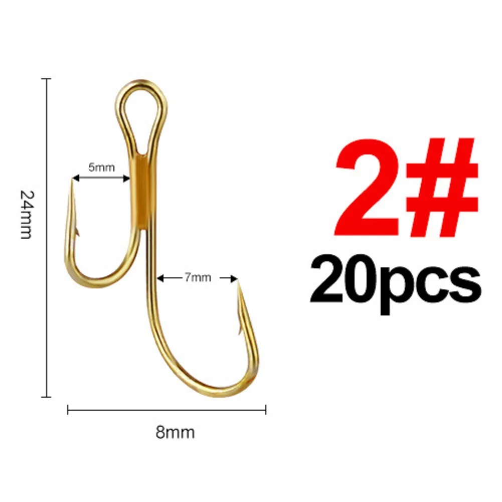 20x Fishing Hooks Barbed Crank Double Hook Fish Fishing Gold High Carbon Steel Lure Pike Worm 20pcs/lot Brand New
20x Fishing Hooks Barbed Crank Double Hook Fish Fishing Gold High Carbon Steel Lure Pike Worm 20pcs/lot Brand New