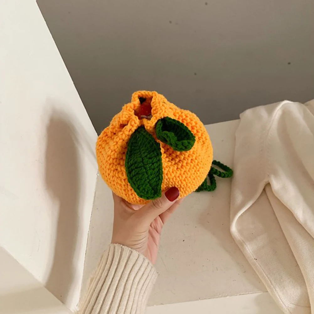 Moven Messenger Bags Women Fashion Small Fruit Backpack Cute Orange Wool Knitted Bucket Bag Lovely Crossbody Messenger Handbags
Moven Messenger Bags Women Fashion Small Fruit Backpack Cute Orange Wool Knitted Bucket Bag Lovely Crossbody Messenger Handbags