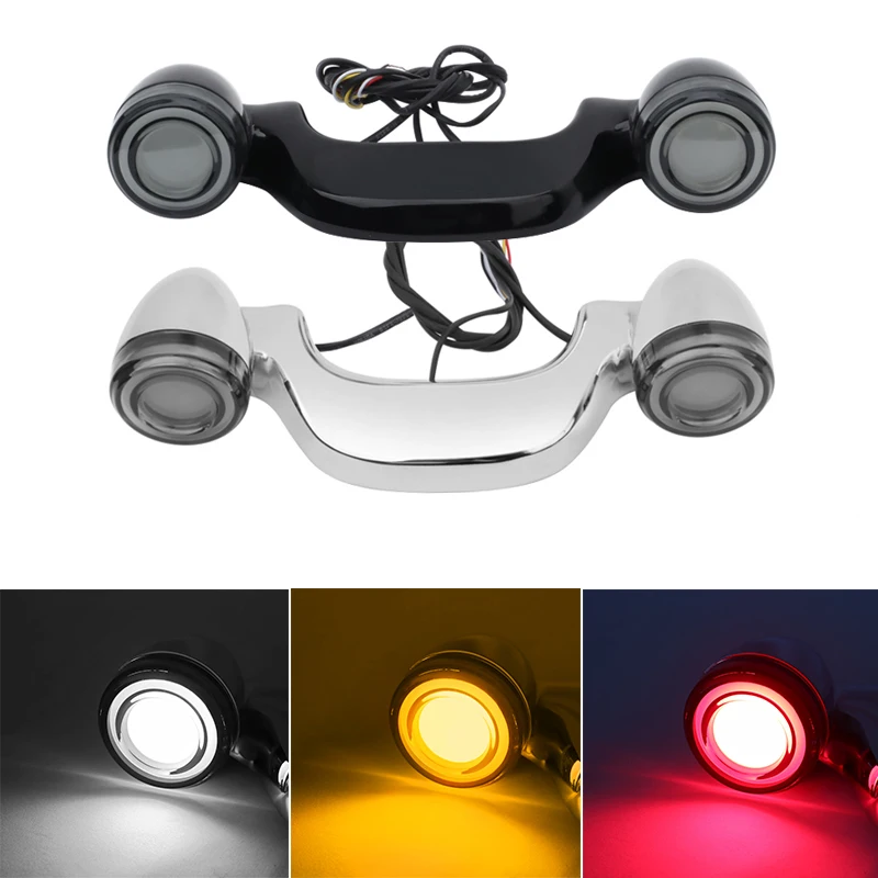 Motorcycle LED Rear Turn Signal Brake Light Bar License Plate Lamp For Harley Touring Street Road Glide FLHR Electra Glide 10-21
Motorcycle LED Rear Turn Signal Brake Light Bar License Plate Lamp For Harley Touring Street Road Glide FLHR Electra Glide 10-21