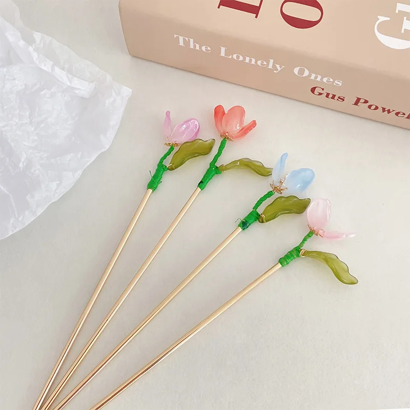 Women Trendy Tulip Flowers Acrylic Hairpins Hair Sticks Fairy Sweet Hair Decorate Hair Clips Barrettes Fashion Hair Accessories
Women Trendy Tulip Flowers Acrylic Hairpins Hair Sticks Fairy Sweet Hair Decorate Hair Clips Barrettes Fashion Hair Accessories