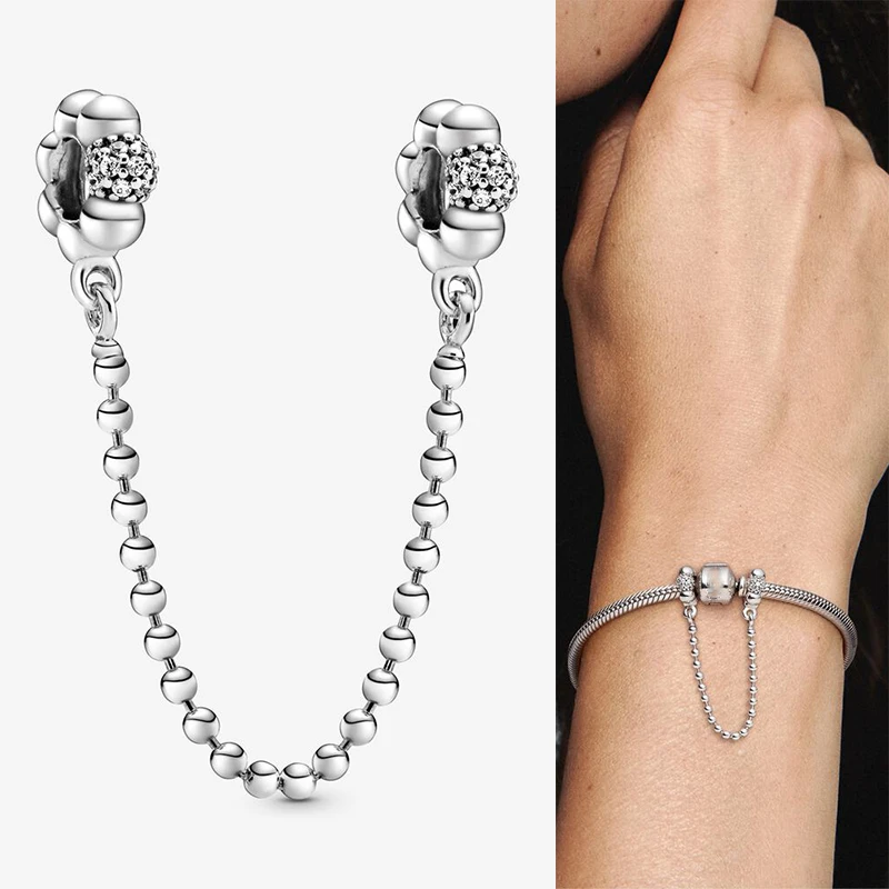 Original 925 Sterling Silver Safety Chain Of Creative Design Fit Pandora Women Bracelet & Necklace Diy Jewelry
Original 925 Sterling Silver Safety Chain Of Creative Design Fit Pandora Women Bracelet & Necklace Diy Jewelry