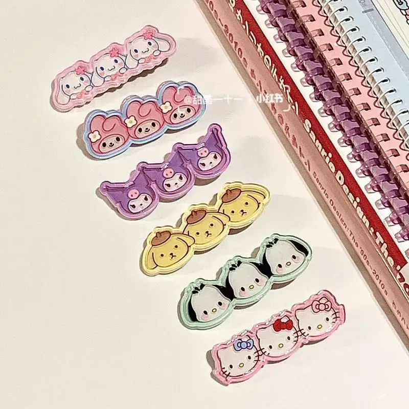 Kawaii Sanrio Hello Kitty Kuromi Mymelody Cinnamoroll Pochacco Pom Pom Purin Bangs Clip Headdress Ins Christmas Gift For Girls
Kawaii Sanrio Hello Kitty Kuromi Mymelody Cinnamoroll Pochacco Pom Pom Purin Bangs Clip Headdress Ins Christmas Gift For Girls