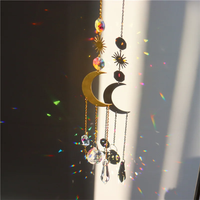 Crystal Windchime Ornament Exquisite Star Moon Pendant Personalized Sun Catcher for Home Window Porch xqmg
Crystal Windchime Ornament Exquisite Star Moon Pendant Personalized Sun Catcher for Home Window Porch xqmg