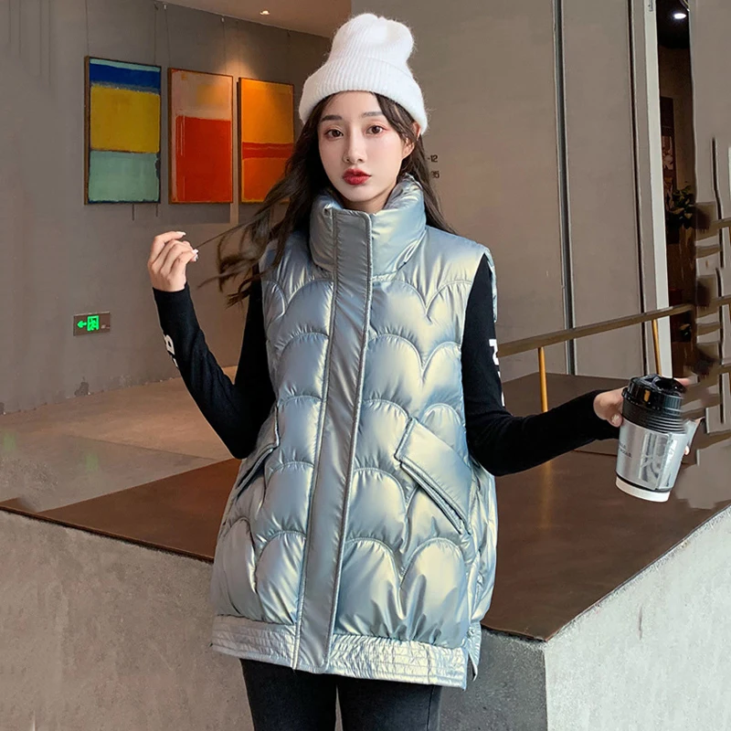 Women Autumn Winter Soild Color Loose Thicken Outwear Casual Cotton Padded Hooded Sleeveless Warm Jacket Coat Vest For Female
Women Autumn Winter Soild Color Loose Thicken Outwear Casual Cotton Padded Hooded Sleeveless Warm Jacket Coat Vest For Female
