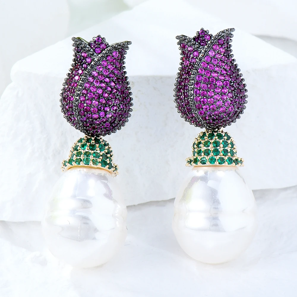 Soramoore Luxury Natural Big Pearl Drop Earrings for Women Bridal Wedding Party Jewelry Trendy Charm High Quality Accessories
Soramoore Luxury Natural Big Pearl Drop Earrings for Women Bridal Wedding Party Jewelry Trendy Charm High Quality Accessories