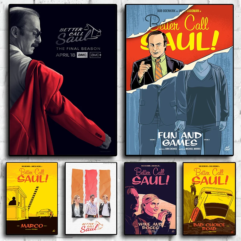 

2022 TV Movie Better Call Saul Season 6 Home room Decor Nordic Movie Tv Show Stars Decorative Murals posters canvas painting