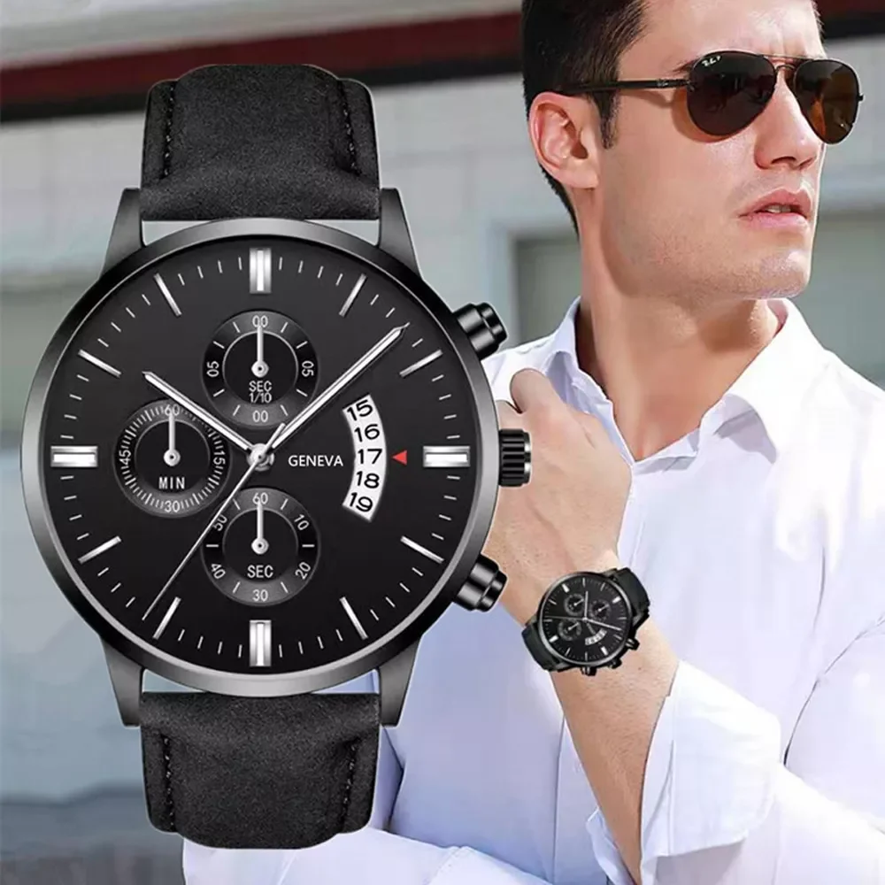Men Watch Fashion Sport Wrist Watch Alloy Case Leather Band Watch Quartz Business Wristwatch Calendar Clock Gift
Men Watch Fashion Sport Wrist Watch Alloy Case Leather Band Watch Quartz Business Wristwatch Calendar Clock Gift