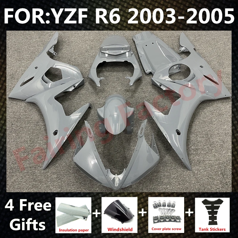 NEW ABS Motorcycle Injection full Fairing Kit fit For YZF R6 2003 2004 2005 YFZ-R6 03 04 05 Bodywork Fairings kit set grey
NEW ABS Motorcycle Injection full Fairing Kit fit For YZF R6 2003 2004 2005 YFZ-R6 03 04 05 Bodywork Fairings kit set grey