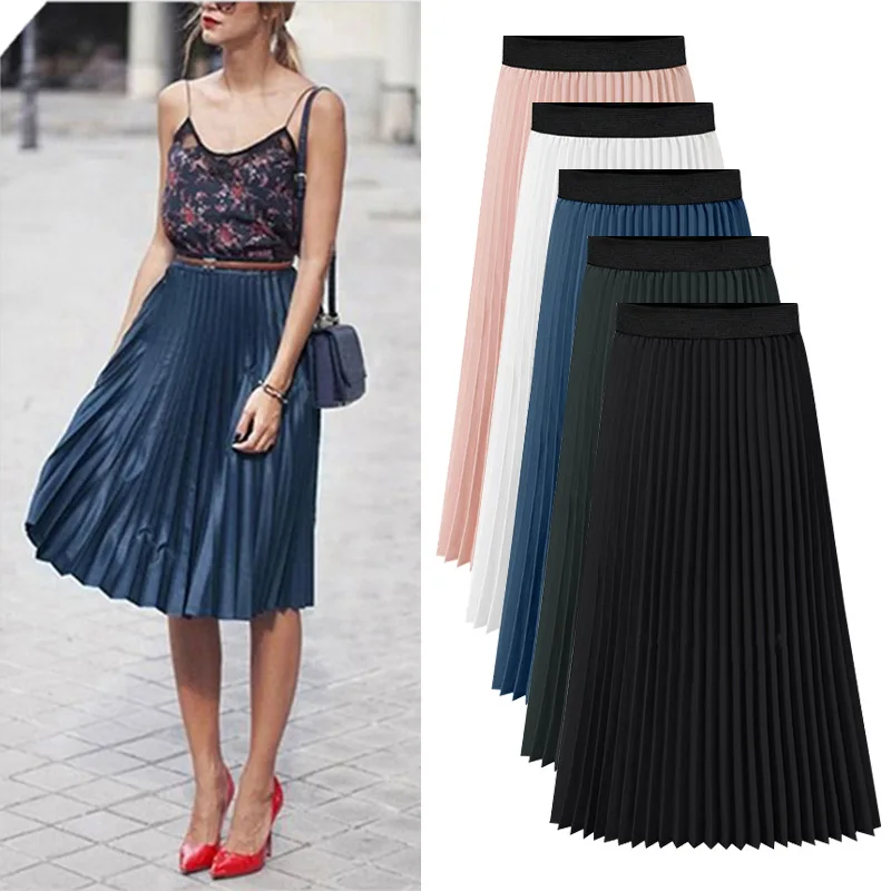 Chiffon Pleated Skirt Women's Summer Large Size A-line Thin Korean Half Skirt All-match Mid-length Fat Mm High-waisted Skirt
Chiffon Pleated Skirt Women's Summer Large Size A-line Thin Korean Half Skirt All-match Mid-length Fat Mm High-waisted Skirt