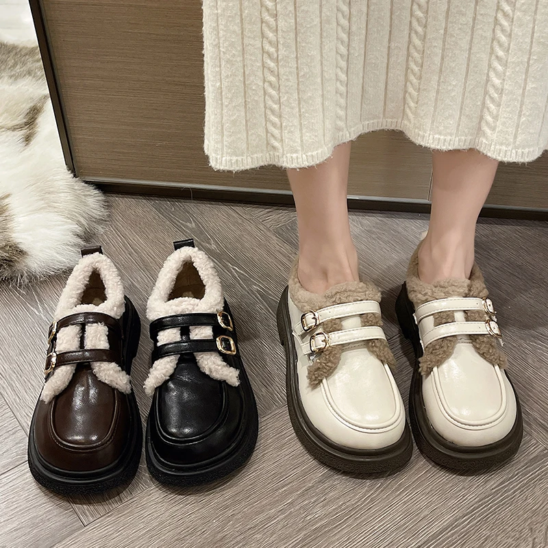 British Style Winter Shoes Women Low Heels Oxfords All-Match Modis Autumn Round Toe Casual Female Sneakers Preppy Leather 2022 N
British Style Winter Shoes Women Low Heels Oxfords All-Match Modis Autumn Round Toe Casual Female Sneakers Preppy Leather 2022 N