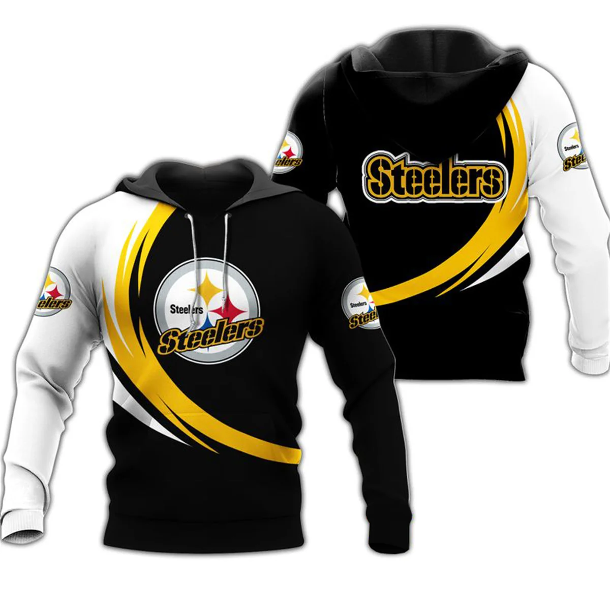 Moletom Masculino Pittsburgh Manga Longa Casual Steelers Moletom Preto Amarelo Branco Patchwork Fireworks Print 3D Moletom
Moletom Masculino Pittsburgh Manga Longa Casual Steelers Moletom Preto Amarelo Branco Patchwork Fireworks Print 3D Moletom