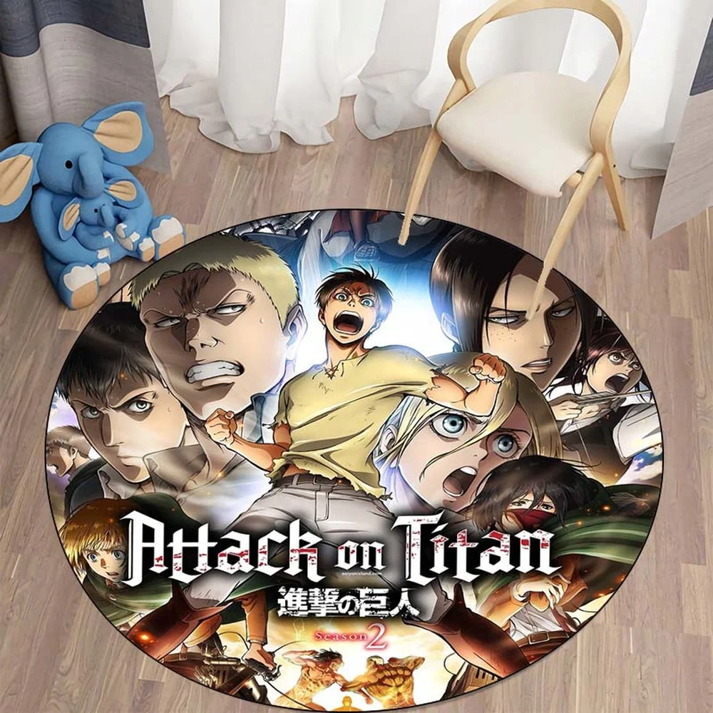 CLOOCL Horror Bloody Anime Attack on Titan Decoration Carpet Round Carpet Home Decor Anti-slip Round Rug for Bedroom Chair Mat
CLOOCL Horror Bloody Anime Attack on Titan Decoration Carpet Round Carpet Home Decor Anti-slip Round Rug for Bedroom Chair Mat