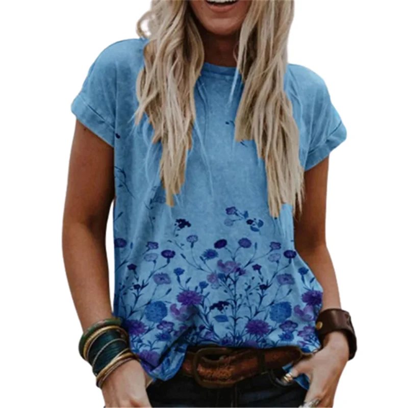 5XL Plus Size Summer T-shirts Women 2022 New 3D Floral Print T-shirt Loose Plus Size Top Casual Short Sleeve O-Neck Tees
5XL Plus Size Summer T-shirts Women 2022 New 3D Floral Print T-shirt Loose Plus Size Top Casual Short Sleeve O-Neck Tees