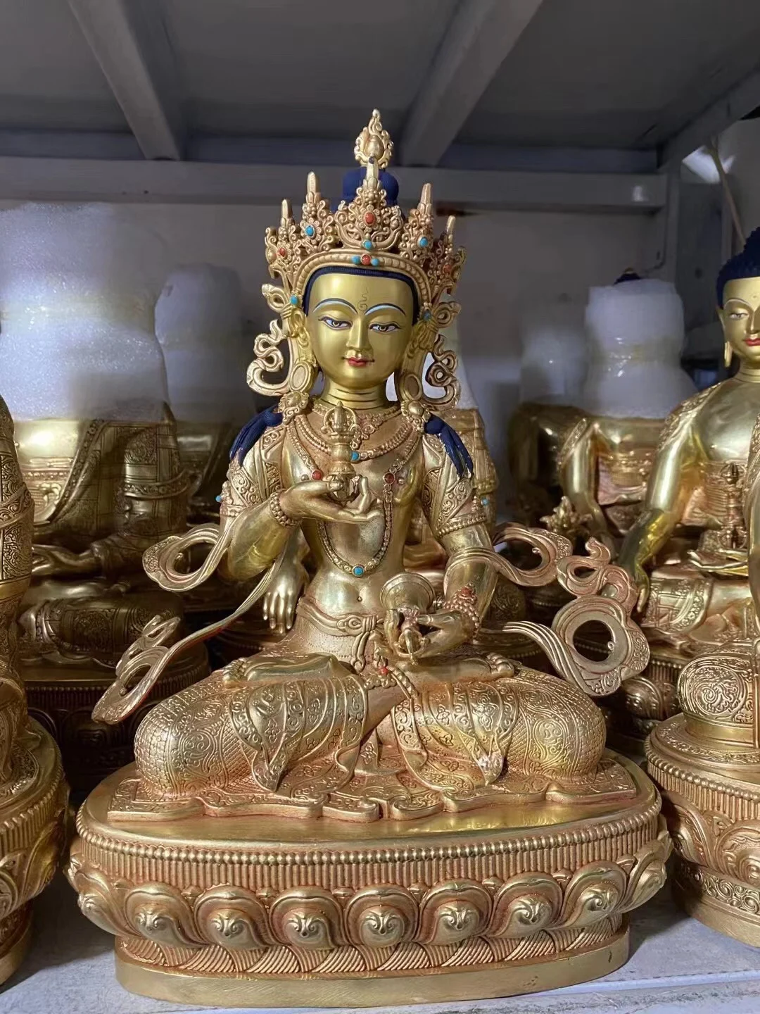 30cm lage Nepal Tibet TOP High grade copper Vajrasattva Vajra Buddha statue Worship home Family protection Health safety
30cm lage Nepal Tibet TOP High grade copper Vajrasattva Vajra Buddha statue Worship home Family protection Health safety