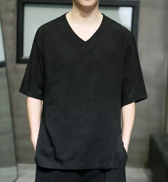 Футболка мужская хлопковая свободного покроя, V-образный вырез, короткий рукав, однотонная, ABD483
Футболка мужская хлопковая свободного покроя, V-образный вырез, короткий рукав, однотонная, ABD483