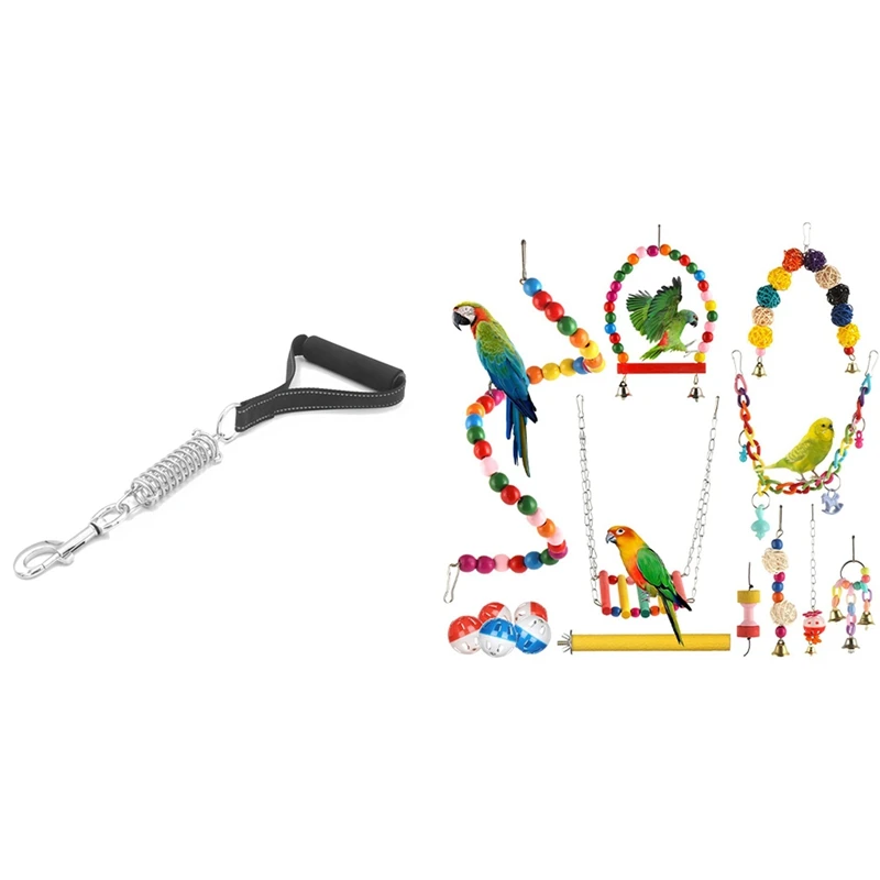 1X Traffic Handler - Short Dog Leash with Traffic Handle & 15 Packs Bird Parrot Toys, Bird Toys Parrot Swing Toys
1X Traffic Handler - Short Dog Leash with Traffic Handle & 15 Packs Bird Parrot Toys, Bird Toys Parrot Swing Toys