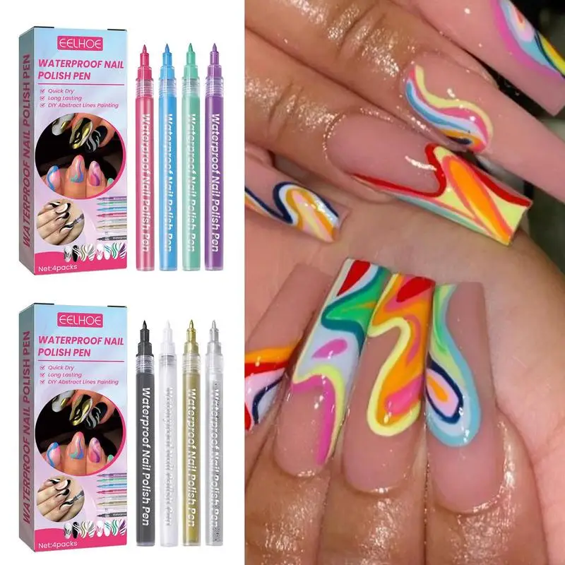 4Pcs Nail Polish Pens Nail Art Drawing Graffiti Pen Gel Plastic Waterproof Painting Abstract Liner For Nail Art Beauty Tools
4Pcs Nail Polish Pens Nail Art Drawing Graffiti Pen Gel Plastic Waterproof Painting Abstract Liner For Nail Art Beauty Tools