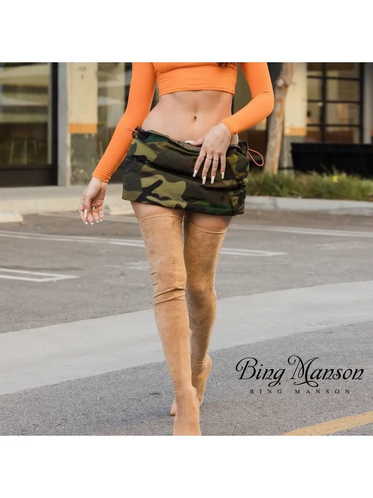 2023 Women's Autumn New Fashion Casual Sexy Wrap Hip Pocket Lace Up Cotton Camo Mini Skirt Street Dress Half Length Dress Gothic
2023 Women's Autumn New Fashion Casual Sexy Wrap Hip Pocket Lace Up Cotton Camo Mini Skirt Street Dress Half Length Dress Gothic