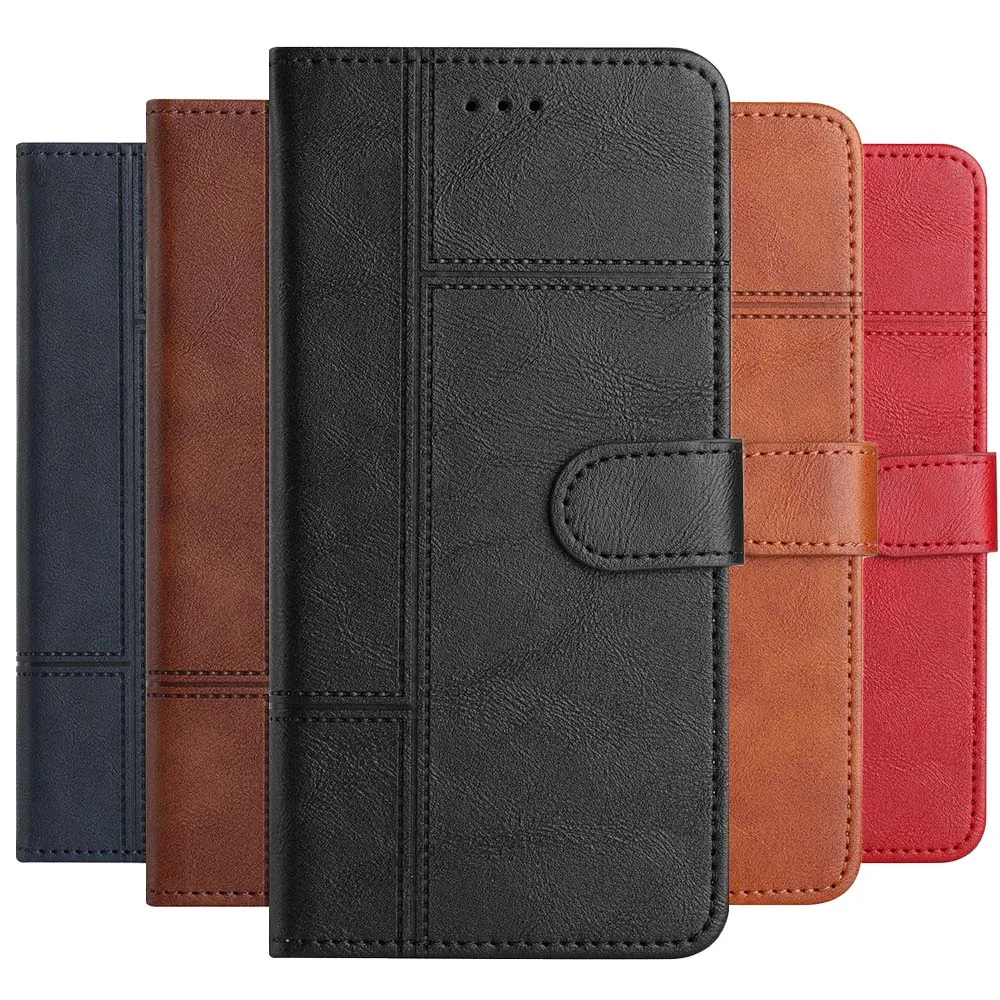 

Card Holder Wallet Flip Case For Huawei P8 Lite 2017 P9 P10 Plus P20 Pro P30 P40 Lite Honor 10 Lite Y5P Y6P Leather Phone Cover