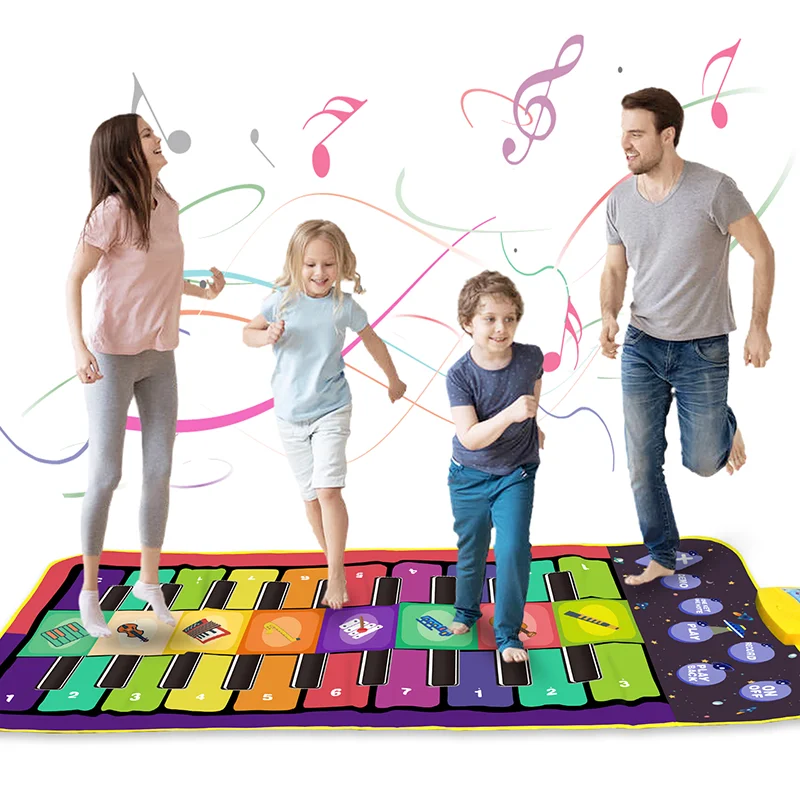 Kids Musical Piano Mat Duet Keyboard Play Mat 20 Keys Floor Piano with 8 Instrument Sound 5 Paly Modes Dance Pad Educatinal Toys
Kids Musical Piano Mat Duet Keyboard Play Mat 20 Keys Floor Piano with 8 Instrument Sound 5 Paly Modes Dance Pad Educatinal Toys