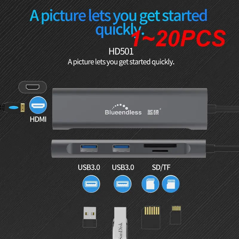 USB-концентратор Type-C на адаптер, 1-20 шт., 3,0 TF, SD, слот PD для MacBook /Air/ Mate
USB-концентратор Type-C на адаптер, 1-20 шт., 3,0 TF, SD, слот PD для MacBook /Air/ Mate