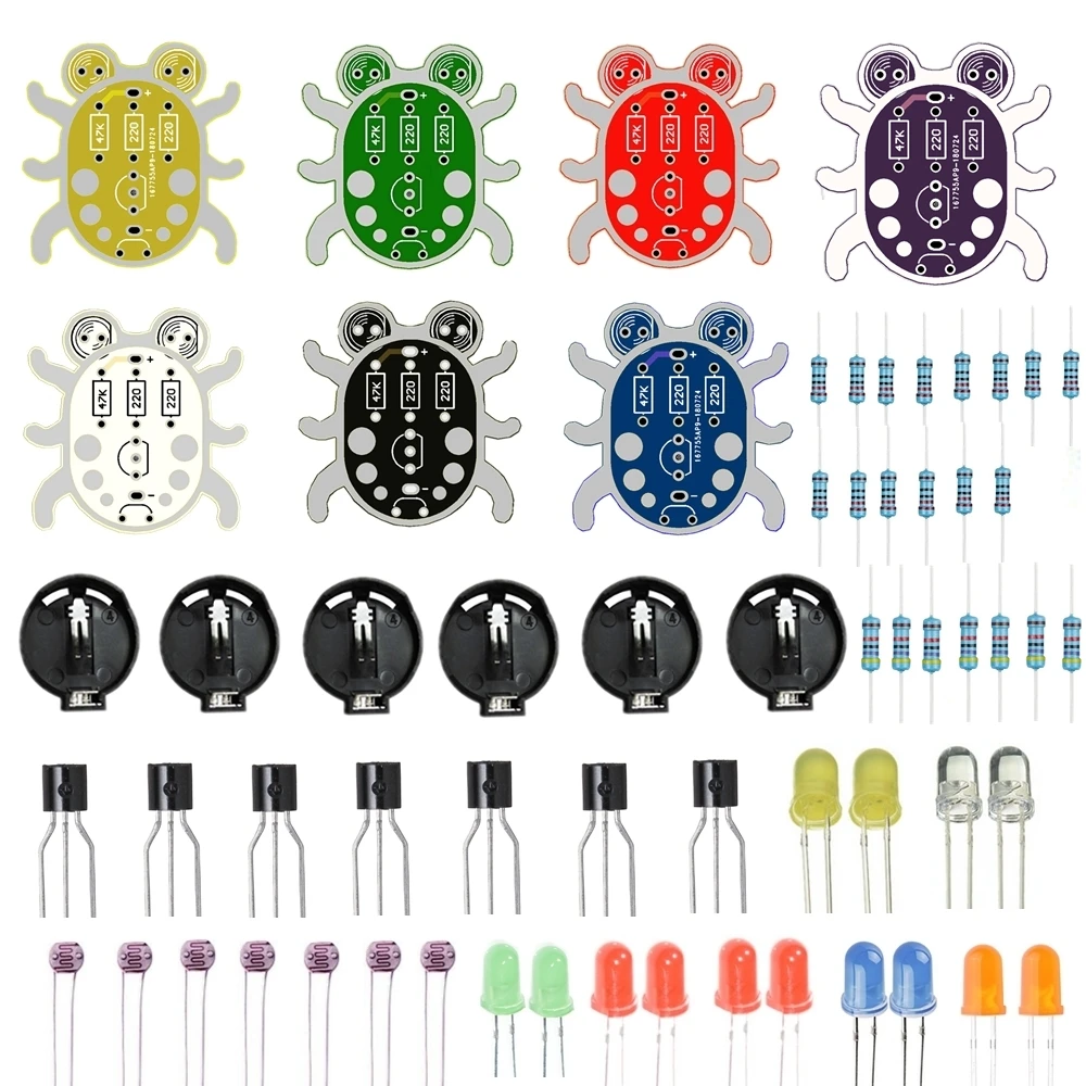 WeevilEye DIY Electronic Kit Kids Beginner Learn To Soldering Kits (Pack of 7set Multicolor)
WeevilEye DIY Electronic Kit Kids Beginner Learn To Soldering Kits (Pack of 7set Multicolor)
