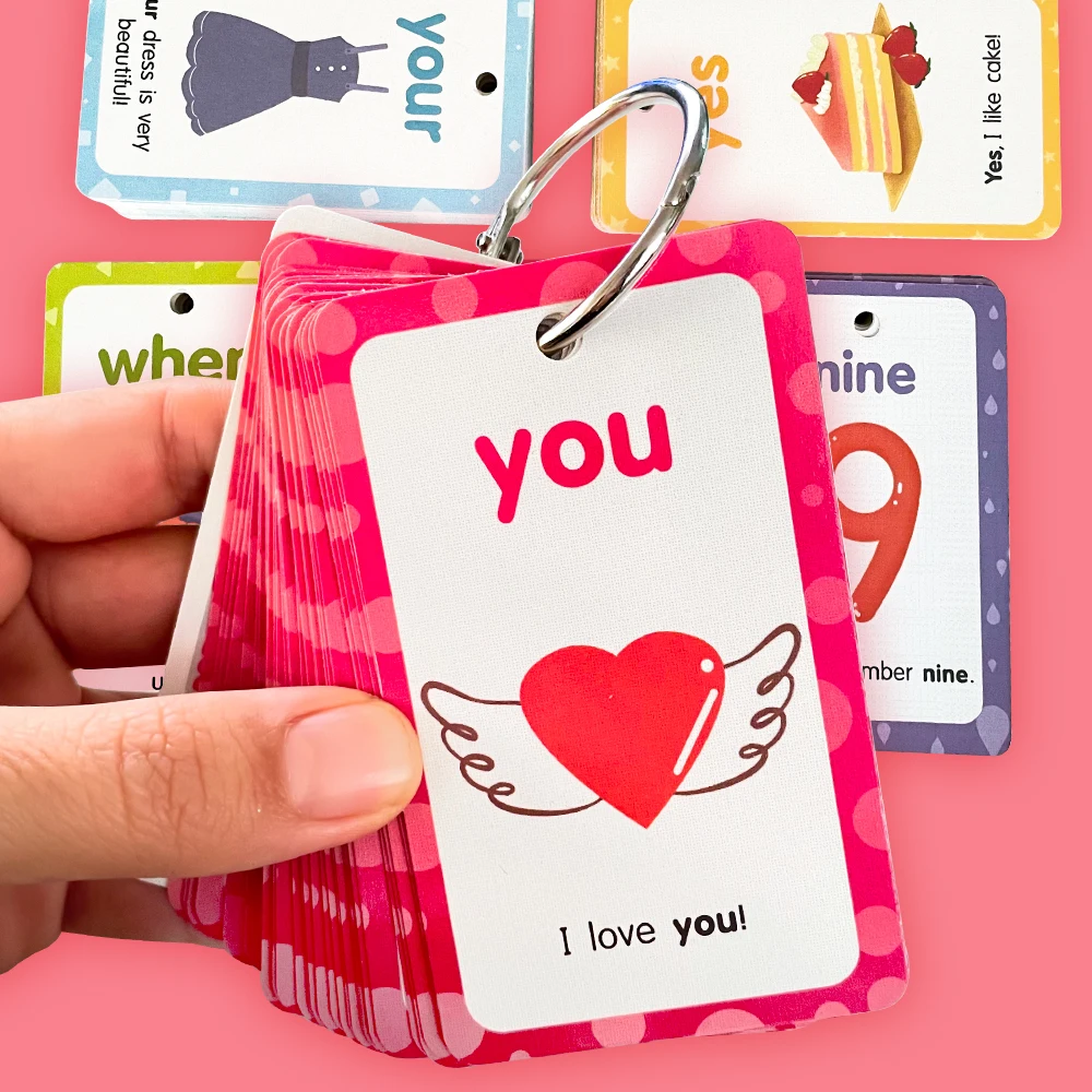 220 PCS/Set English Sight Words English Phonics Flash Cards High Frequency Common Words Learning Educational Toys for Children
220 PCS/Set English Sight Words English Phonics Flash Cards High Frequency Common Words Learning Educational Toys for Children