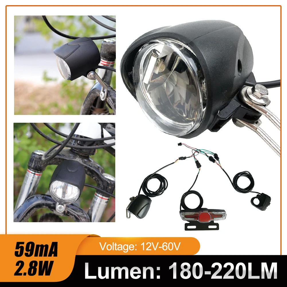 Electric Bike Front and Rear Light Set with Horn Switch Input 36V/48V Headlight and Tail Light Set for Electric Bicycles
Electric Bike Front and Rear Light Set with Horn Switch Input 36V/48V Headlight and Tail Light Set for Electric Bicycles