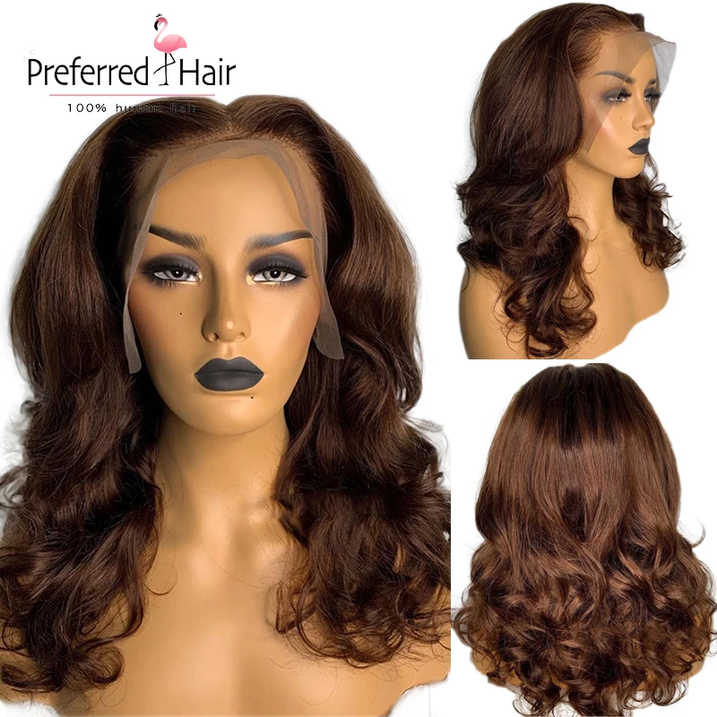 Body Wave Brown Color 4X4 Closure Frontal Human Hair Glueless Invisible 13X6 Lace Front Wigs Women Prepluck With Baby Hair Remy
Body Wave Brown Color 4X4 Closure Frontal Human Hair Glueless Invisible 13X6 Lace Front Wigs Women Prepluck With Baby Hair Remy