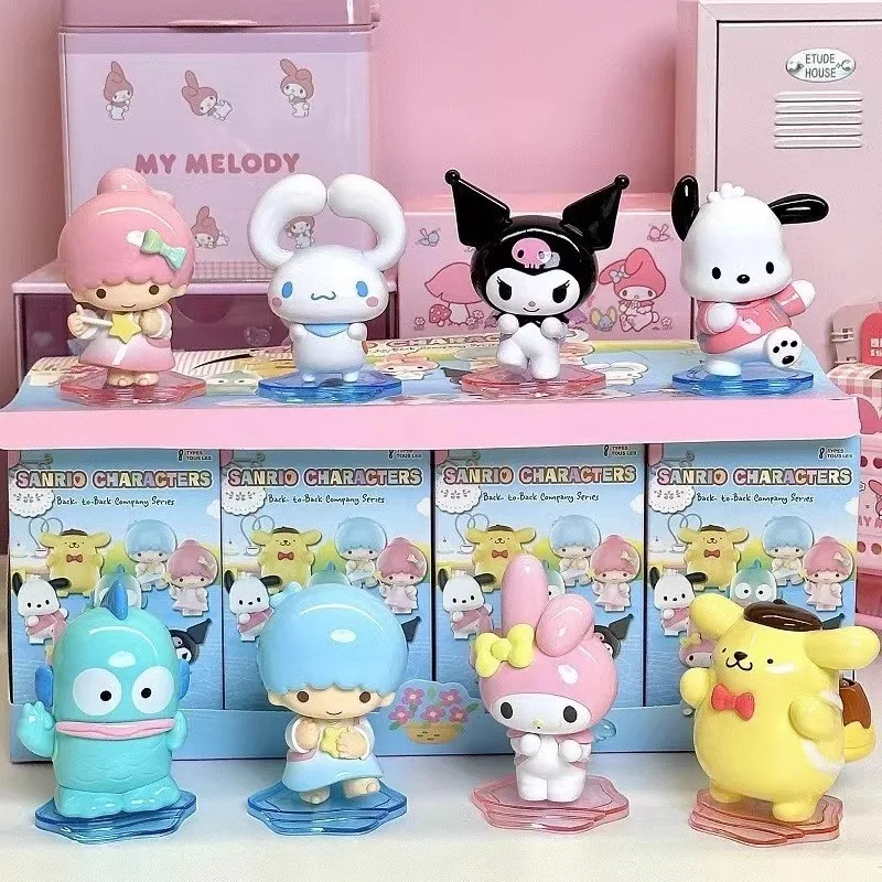 

MINISO Sanrio My Melody случайные украшения pompurin Cinnamoroll Kuromi Pachacco Hangyodon маленькие двойные звезды милая фигурка подарок