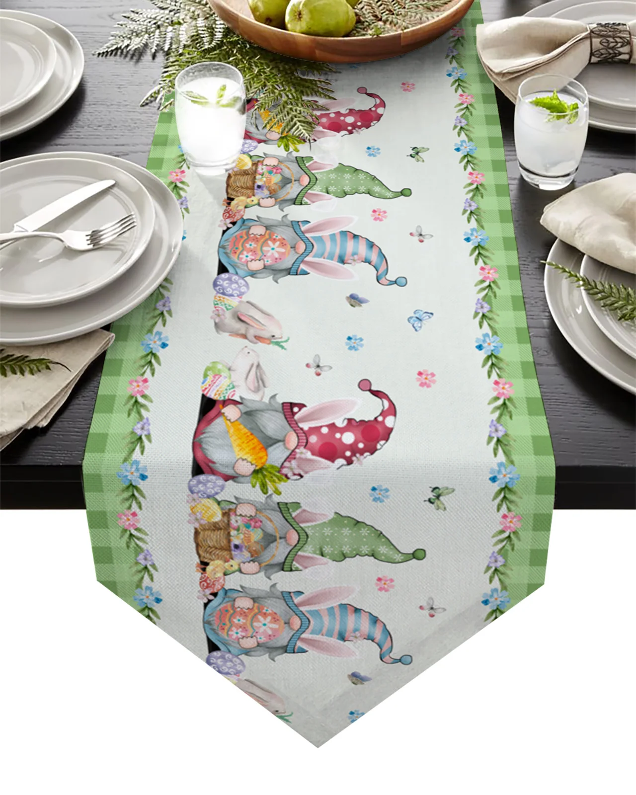 Easter Bunny Dwarf Egg Flower Green Plaid Table Runner Luxury Wedding Decor Tablecloth Holiday Dinner Table Decoration Placemat
Easter Bunny Dwarf Egg Flower Green Plaid Table Runner Luxury Wedding Decor Tablecloth Holiday Dinner Table Decoration Placemat